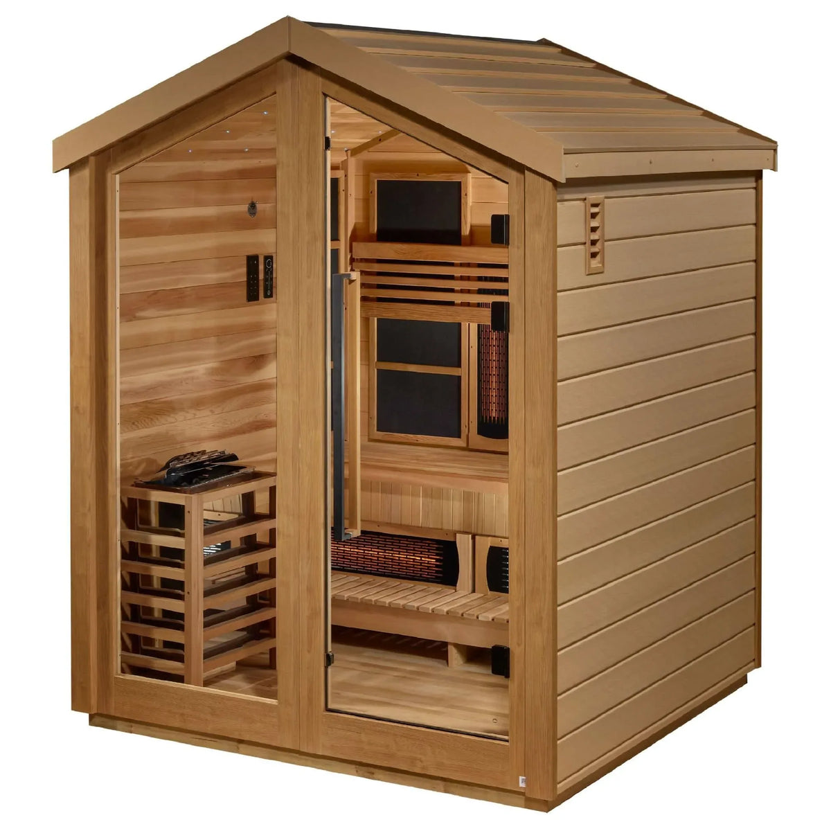 Golden Designs Loviisa 3 Person Hybrid Outdoor Sauna - Elite Holistic Fitness