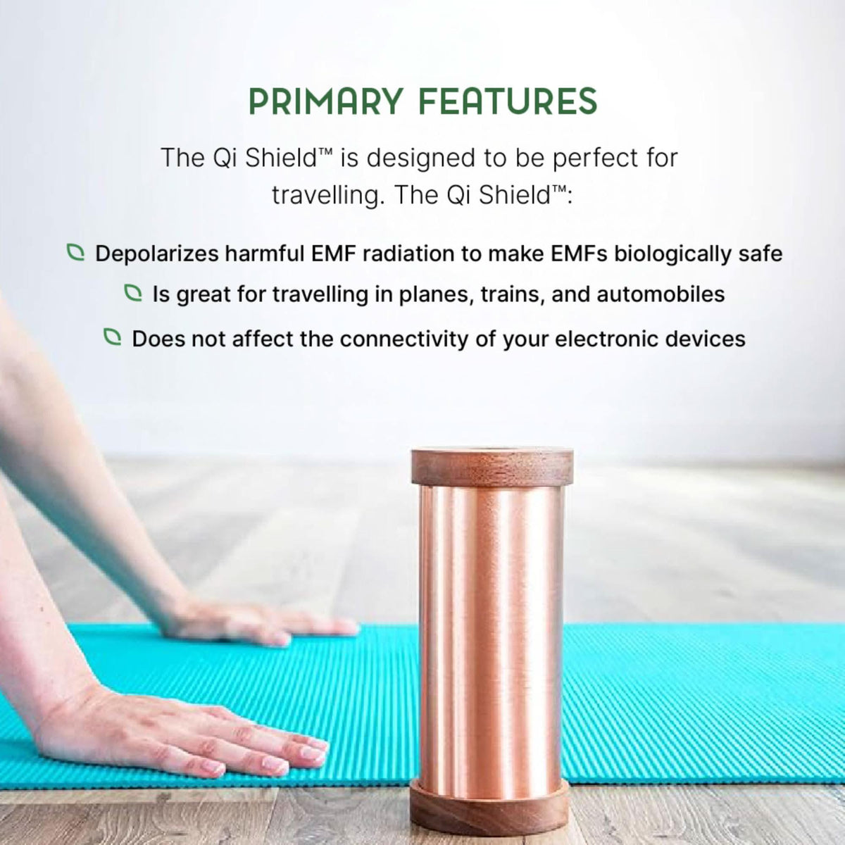 Qi-Shield EMF Protection with Waveguard Technology.